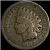 Image 1 : 1867 Indian Head Cent NICELY CIRCULATED