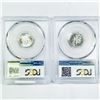 Image 2 : 1954, 1964 Set (2) Roosevelt Dime PCGS PR, MS