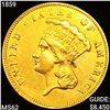 Image 1 : 1859 $3 Gold Piece UNCIRCULATED