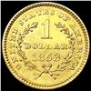 Image 2 : 1853 Rare Gold Dollar UNCIRCULATED