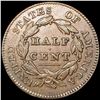Image 2 : 1829 Classic Head Half Cent NICELY CIRCULATED