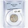 Image 1 : 1917-S Standing Liberty Quarter PCGS VF25 Type 1