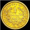 Image 2 : 1851 Rare Gold Dollar ABOUT UNCIRCULATED