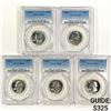 Image 1 : 1954 (5) Washington Quarters PCGS PR67