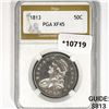 Image 1 : 1813 Capped Bust Half Dollar PGA XF45