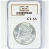 Image 1 : 1897 Morgan Silver Dollar NGC MS64
