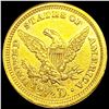 Image 2 : 1861 $2.50 Gold Quarter Eagle UNCIRCULATED