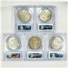 Image 2 : 1921 Set (5) Morgan Silver Dollar PCGS MS63
