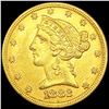 Image 1 : 1882 $5 Gold Half Eagle UNCIRCULATED