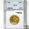 Image 1 : 1893 $10 Gold Eagle NNC MS62