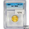 Image 1 : 1904 $2.50 Gold Quarter Eagle ICG MS65