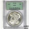 1887 Morgan Silver Dollar PCGS MS65