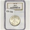 Image 1 : 1946 Walking Liberty Half Dollar NGC MS65