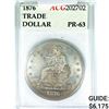 Image 1 : 1876 Silver Trade Dollar ACG PROOF63