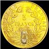 Image 2 : 1860 France Gold 5 Franc CLOSELY UNCIRCULATED