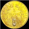 Image 2 : 1860 France Gold 5 Franc CLOSELY UNCIRCULATED