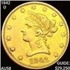 1842-O $10 Gold Eagle CHOICE AU