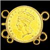 Image 1 : 1800's Gold $2.5 Pendent UNCIRCULATED