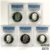 Image 1 : 1971-S 5 Silver Eisenhower Dollars PCGS PR69