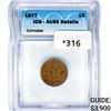 Image 1 : 1877 Indian Head Cent ICG AU50 Details