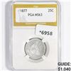 Image 1 : 1877 Seated Liberty Quarter PGA MS63