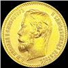 Image 1 : 1902 Russia Gold 5 Rouble UNCIRCULATED