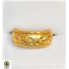 NEW GOLD TONE RING SIZE 6.5 WIDE BAND