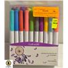 Image 1 : NEW REPACK CRAFT WORLD FINE POINT PEN SET, .4 TIP