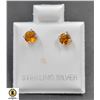 Image 1 : #366-NATURAL YELLOW CITRINE 4 MM STUD EARRINGS