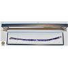 Image 1 : NEW SILVER TONE BRACELET WITH PURPLE ACCENT STONES
