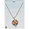 Image 1 : NEW SILVER TONE MULTI-STONE PENDANT ON CHAIN