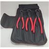 Image 1 : NEW 3 PACK COWELL CABLE PLIERS SET WITH SOFT CASE