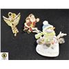 Image 1 : LOT OF VINTAGE CHRISTMAS BROOCHES