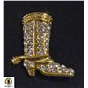 Image 1 : VINTAGE COWBOY RHINESTONE BROOCH