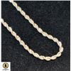 30 INCH 925 STERLING SILVER STAMPED ROPE NECKLACE