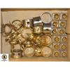 Image 1 : METAL NAPKIN RINGS AND SALT AND PEPPER SHAKERS