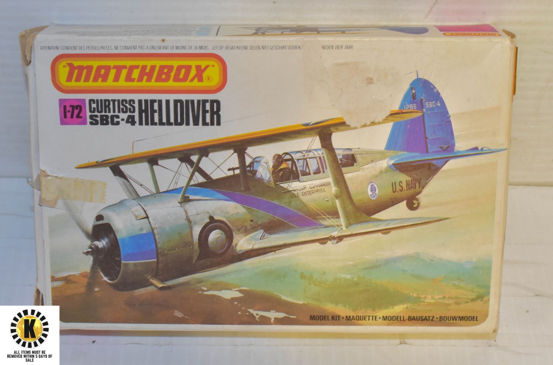 MATCHBOX CURTISS SBC-4 HELLDIVER 1:72 MODEL KIT