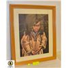 Image 1 : 16X20 ESKIMO CHILD ESTATE FRAMED PICTURE-ESTATE