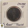 Image 1 : 1837 PROVINCE OF CANADA 1/2 PENNY