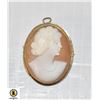 Image 1 : VINTAGE BROOCH OR PENDANT CAMEO