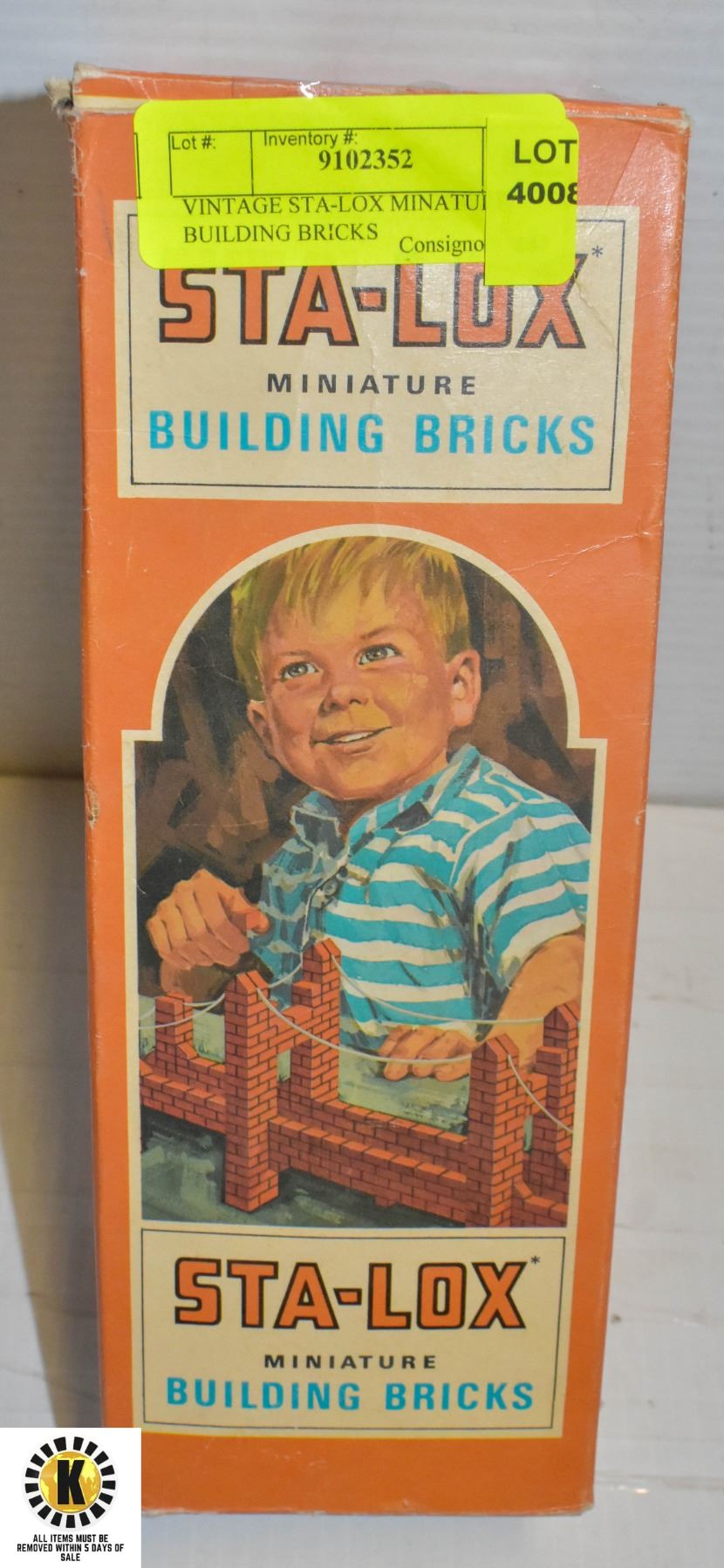 VINTAGE STA-LOX MINATURE BUILDING BRICKS