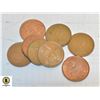 Image 1 : BUNDLE OF OLD COPPER BRITISH PENCE CURRENCY