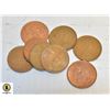 Image 1 : BUNDLE OF OLD COPPER BRITISH PENCE CURRENCY