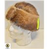 Image 1 : SIZE 2 XL MUSKRAT FUR EAR FLAP HAT-ESTATE