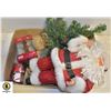 Image 1 : FLAT OF ASSORTED CHRISTMAS DECOR