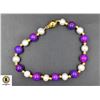 Image 1 : #176-NATURAL FRESH WATER PEARL +SUNGILITE