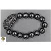 Image 1 : #124-BLACK OBSIDIAN 12MM /8" BRACELET