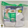 Image 1 : WHITE ANKLE SOCKS,SIZE 12-16,6 PACK,FRUIT OF THE