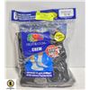 Image 1 : BLACK CREW SOCKS,12-16,6 PACK,FRUIT OF THE LOOM