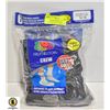 Image 1 : BLACK CREW SOCKS,12-16,6 PACK,FRUIT OF THE LOOM